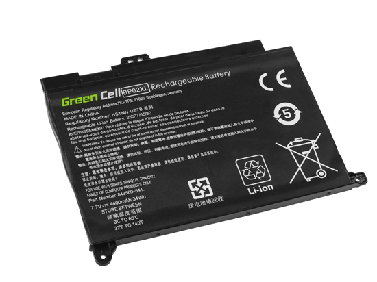 Picture of Green Cell BP02XL for HP Pavilion 15-AU 15-AU051NW 15-AU071NW 15-AU102NW 15-AU107NW 15-AW 15-AW010NW