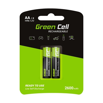 Attēls no Green Cell GR05 household battery Rechargeable battery AA Nickel-Metal Hydride (NiMH)