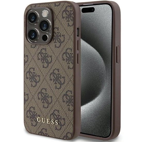 Изображение Guess 4G Metal Gold Logo Back Case or Apple iPhone 15 Pro