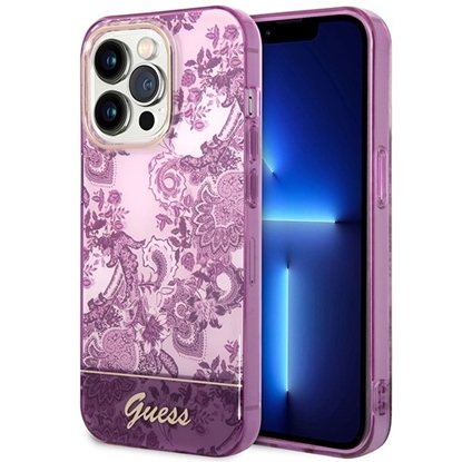 Picture of Guess GUHCP14XHGPLHF Back Case for Apple iPhone 14 Pro Max