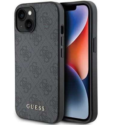Attēls no Guess PU 4G Metal Logo Case for Apple iPhone 15