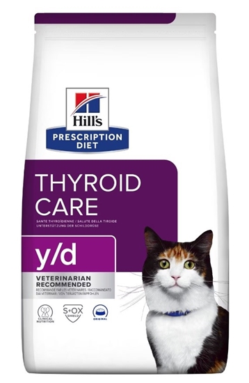 Picture of HILL'S Thyroid Care y/d - dry cat food - 3 kg