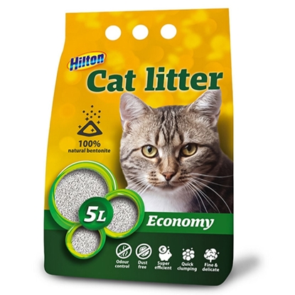Attēls no HILTON bentonite economy clumping cat litter - 5 l