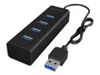 Picture of ICY BOX IB-HUB1409-U3 USB 3.2 Gen 1 (3.1 Gen 1) Type-A 5000 Mbit/s Black