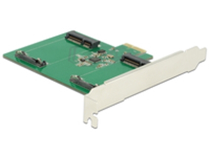 Изображение Izpārdošana - Delock PCI Express Card 2x mSATA Slot int - 89479 (ir veikalā)