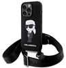 Picture of Karl Lagerfeld Crossbody Silicone Ikonik Back Case for Apple iPhone 15 Pro Max