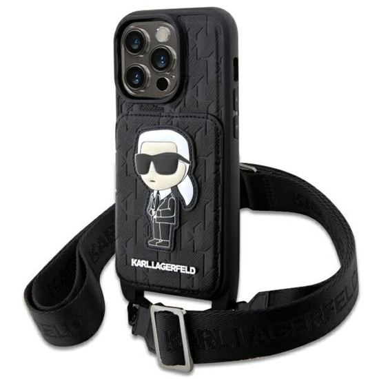 Изображение Karl Lagerfeld KLHCP14LCSAKHPKK Back Case for Apple iPhone 14 Pro