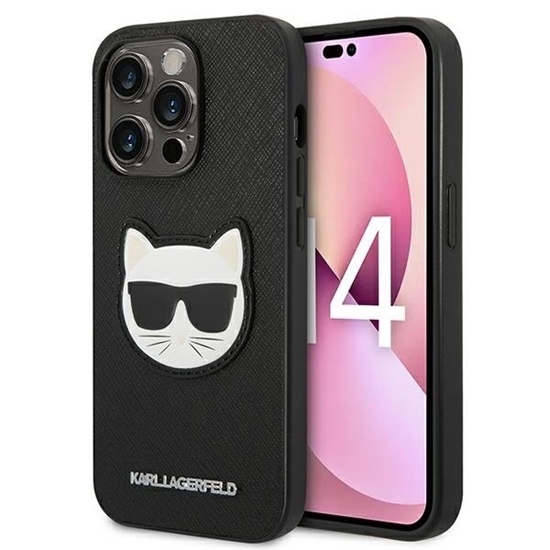 Изображение Karl Lagerfeld KLHCP14LSAPCHK Back Case for Apple iPhone 14 Pro