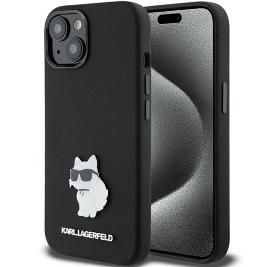 Picture of Karl Lagerfeld KLHCP15MSMHCNPK Back Case for Apple iPhone 15 Plus / 14 Plus