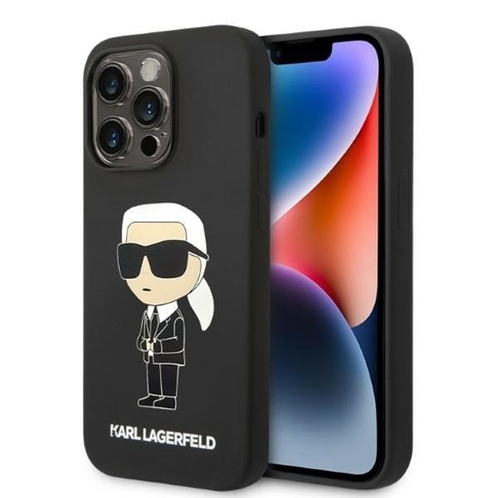 Picture of Karl Lagerfeld KLHMP14LSNIKBCK Back Case for Apple iPhone 14 Pro