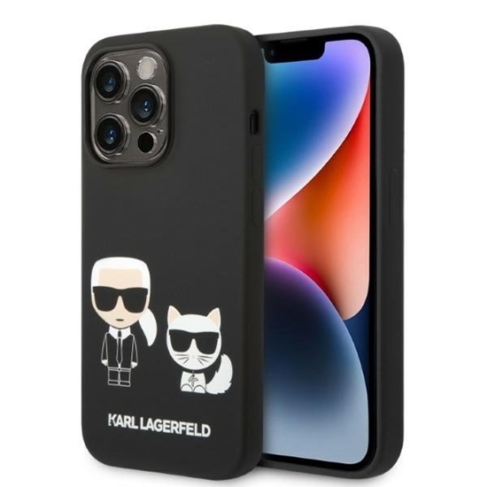 Picture of Karl Lagerfeld KLHMP14LSSKCK Back Case for Apple iPhone 14 Pro