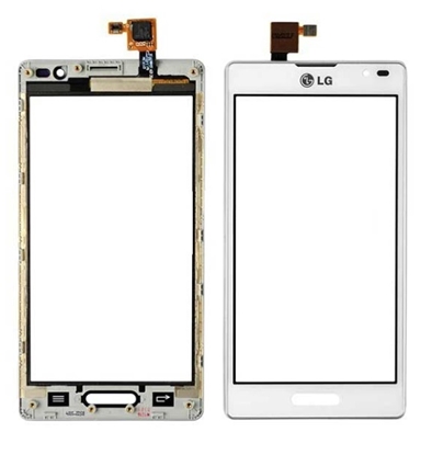 Picture of LCD LG P760 Optimus L9 ar skārienekrānu un rāmi White 
