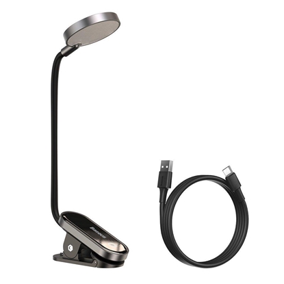 Attēls no LED Lampa Baseus Comfort Reading Mini Clip Lamp Dark Gray