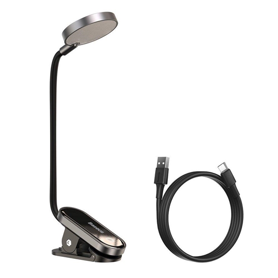 Изображение LED Lampa Baseus Comfort Reading Mini Clip Lamp Dark Gray