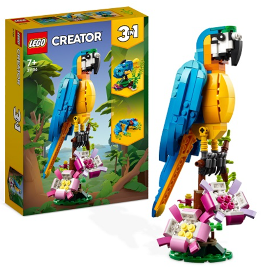 Picture of LEGO 31136 Creator 3in1 Exotic Parrot Constructor