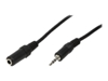 Изображение LogiLink AudioVerl. 1x 3,5mm -> 1x 3,5mm St/Bu 10.00m bk