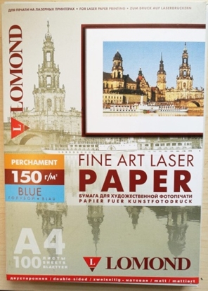 Picture of Lomond Fine Art Laser Paper 150 g/m2 A4, 100 sheets, Perchament Blue, double sided