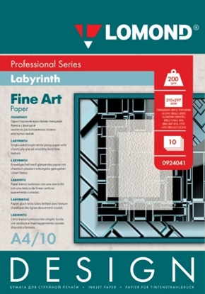 Picture of Lomond Fine Art Paper Design Labyrint Glossy 200 g/m2 A4, 10 sheets