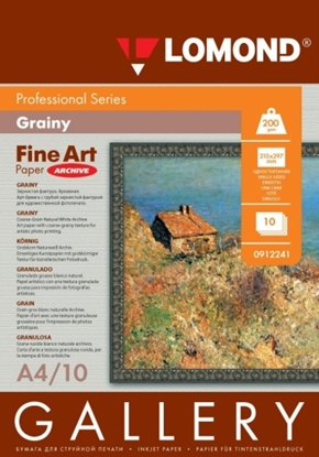 Picture of Lomond Fine Art Paper Gallery Grainy 200g/m2 A4, 10 sheets, Coarse Natural White Archive