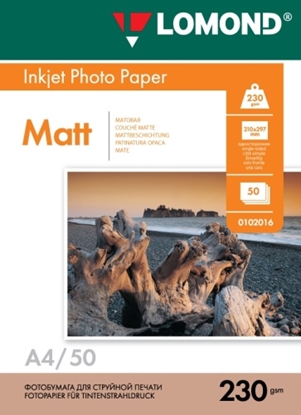 Attēls no Lomond Photo Inkjet Paper Matte 230 g/m2 A4, 50 sheets