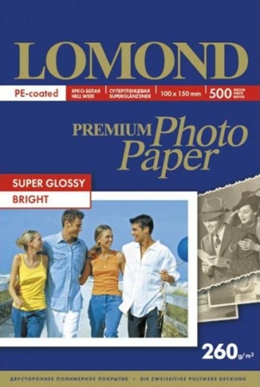 Picture of Lomond Premium Photo Paper Super Glossy 260 g/m2 10x15, 500 sheets, Bright