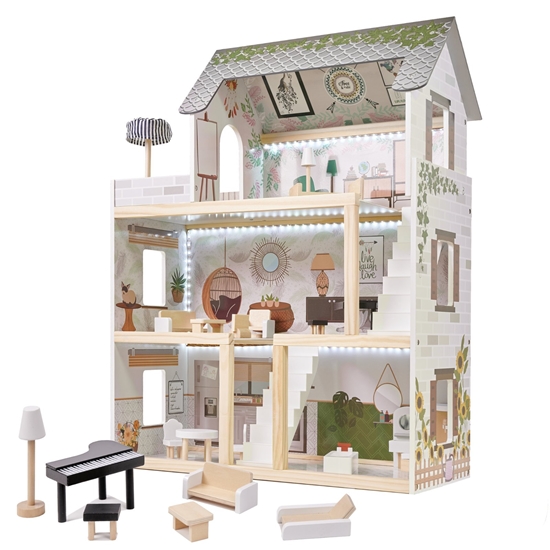 Изображение Lulilo Wooden Doll House Floro Boho70cm