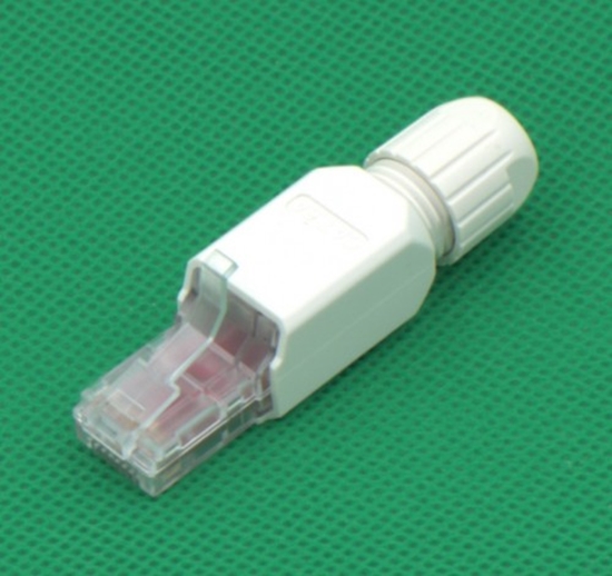 Picture of Modulārs CAT6A universāls spraudnis RJ45 | Bezinstrumenta montāžai | CAT6A/CAT6/CAT5e UTP kabelim