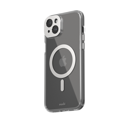 Изображение Moshi iGlaze for iPhone 15 Plus - Lunar Silver