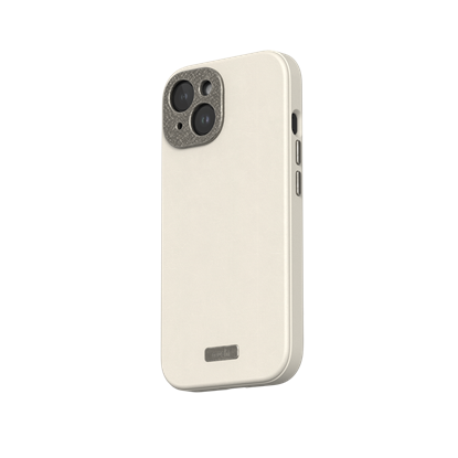 Attēls no Moshi Napa for iPhone 15 - Eggnog White