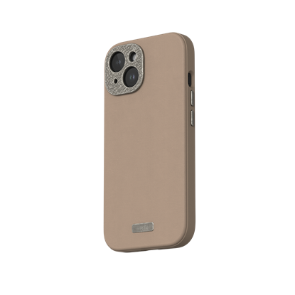 Picture of Moshi Napa for iPhone 15 - Woodsmoke Brown