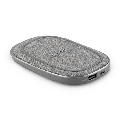 Picture of Powerbank Moshi Porto Q 5K Portable Battery with Built-in Wireless Charger - Nordic Gray