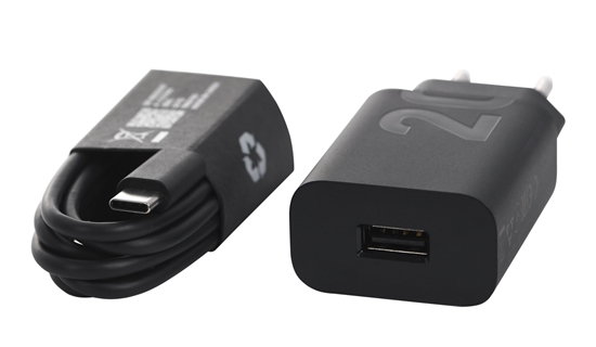 Picture of Motorola Charger TurboPower 20W USB-A w/ 1m USB-C cable, Black