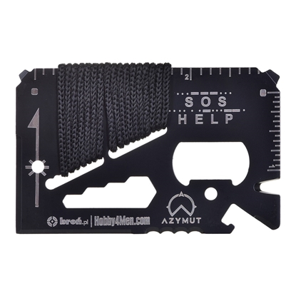 Attēls no Multitool AZYMUT TOOL CARD multifunctional card - 13 tools + case 85/53 mm (H-O200930TC)