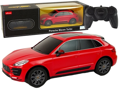 Attēls no Nuotoliniu būdu valdomas automobilis Porsche Macan Turbo, 1:24, raudonas