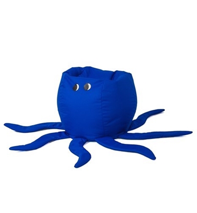 Attēls no Octopus blue Sako bag pouffe L 80 x 80 cm