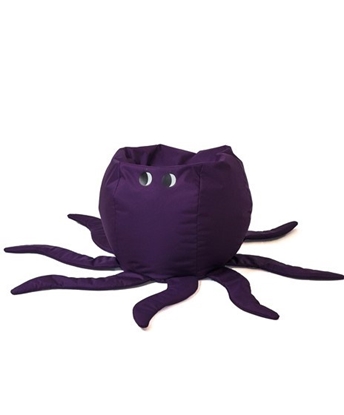 Attēls no Octopus Sako bag pouffe purple L 80 x 80 cm