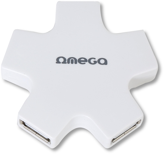 Picture of Omega USB 2.0 hub 4-port, white (OUH24SW)