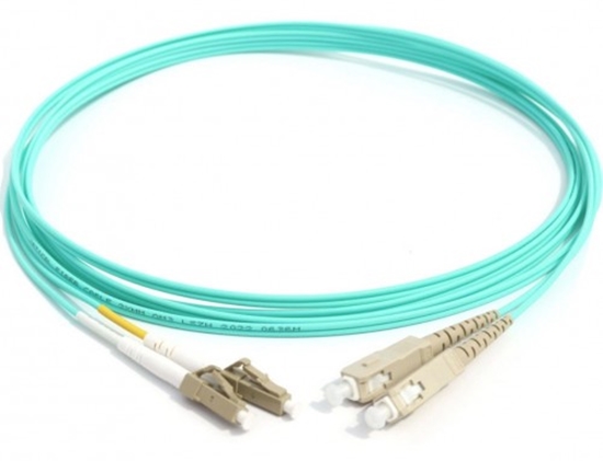 Picture of Optical patch cord, Duplex SC/LC MM  OM3 15M, LSZH