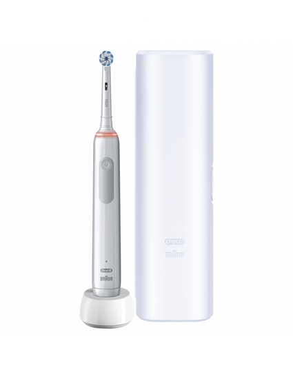 Picture of Oral-B | Electric Toothbrush | Pro3 3500 Sensitive Clean | Rechargeable | For adults | Number of brush heads included 1 | Number of teeth brushing modes 3 | White