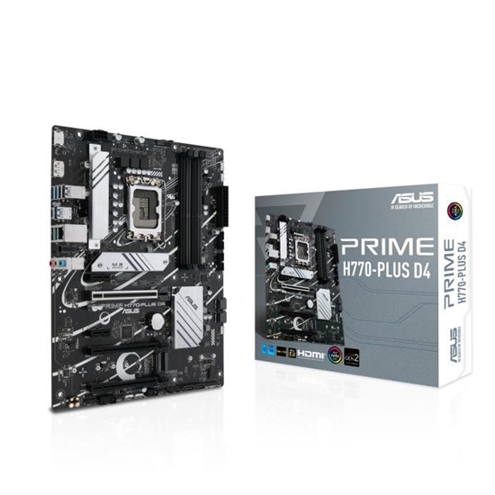 Изображение Pagrindinė plokštė Asus  PRIME H770-PLUS D4  Processor family Intel  Processor socket  LGA1700