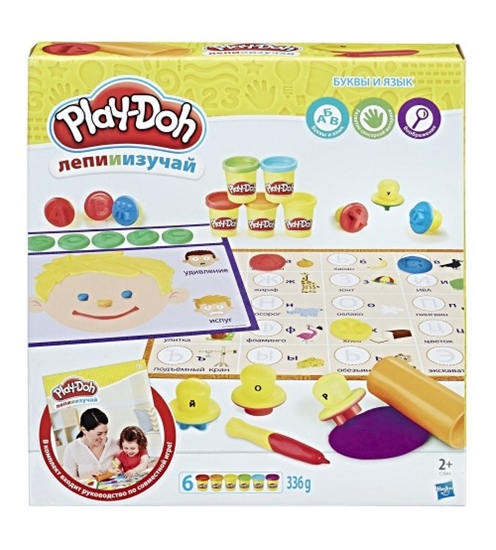 Picture of Plastilīna komplekts "Burti un valoda" Hasbro Play-Doh (krievu valoda) 2+ C3581