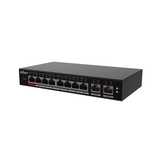 Изображение PoE switch 100Mbps 8portu+2G uplink S4100-8ET2GT-96-C