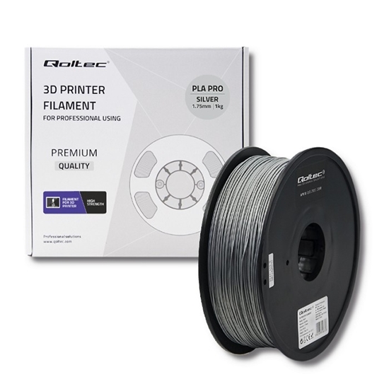 Picture of Profesjonalny filament do druku 3D | PLA PRO | 1kg | 1.75mm | Srebrny