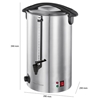 Picture of ProfiCook ProfiCook hot drinks machine PC-HGA 1196, preserving machine (stainless steel / black, 7 liters)