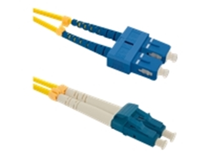 Attēls no Qoltec Optic Patchcord SC/UPC - LC/UPC SM 9/125 G652D 3m (54033)