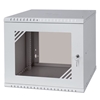 Picture of Rack Cabinet 19" 9U 450mm Glass Door Gray