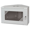 Picture of Rack Cabinet Corner 19" 6U 330mm Glass Door Gray