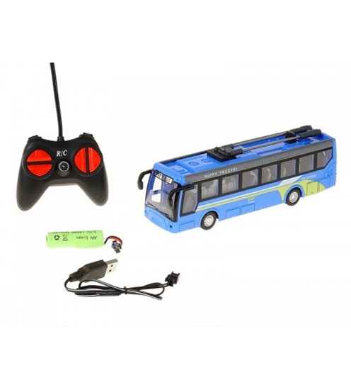 Picture of Radio vadāmāis trolejbuss (4 funkcijas, gaisma) ar akkum. USB uzlade 21 cm 570573