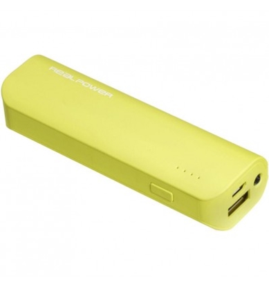 Изображение RealPower Powerbank PB-2600         limettengrün    2.600mAh