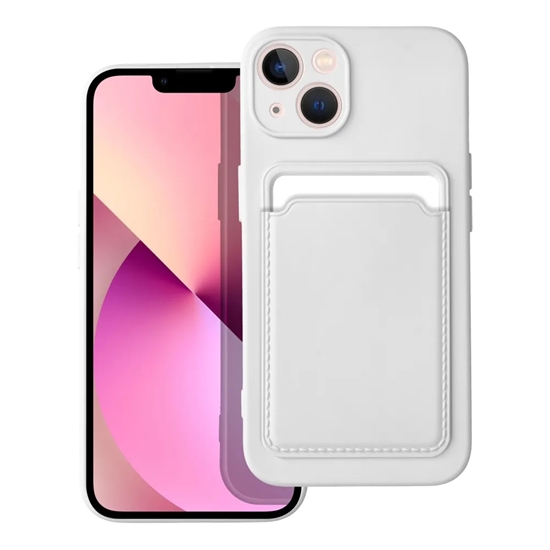 Изображение Riff Card sērijas silikona maks priekš Apple iPhone 15 Plus White